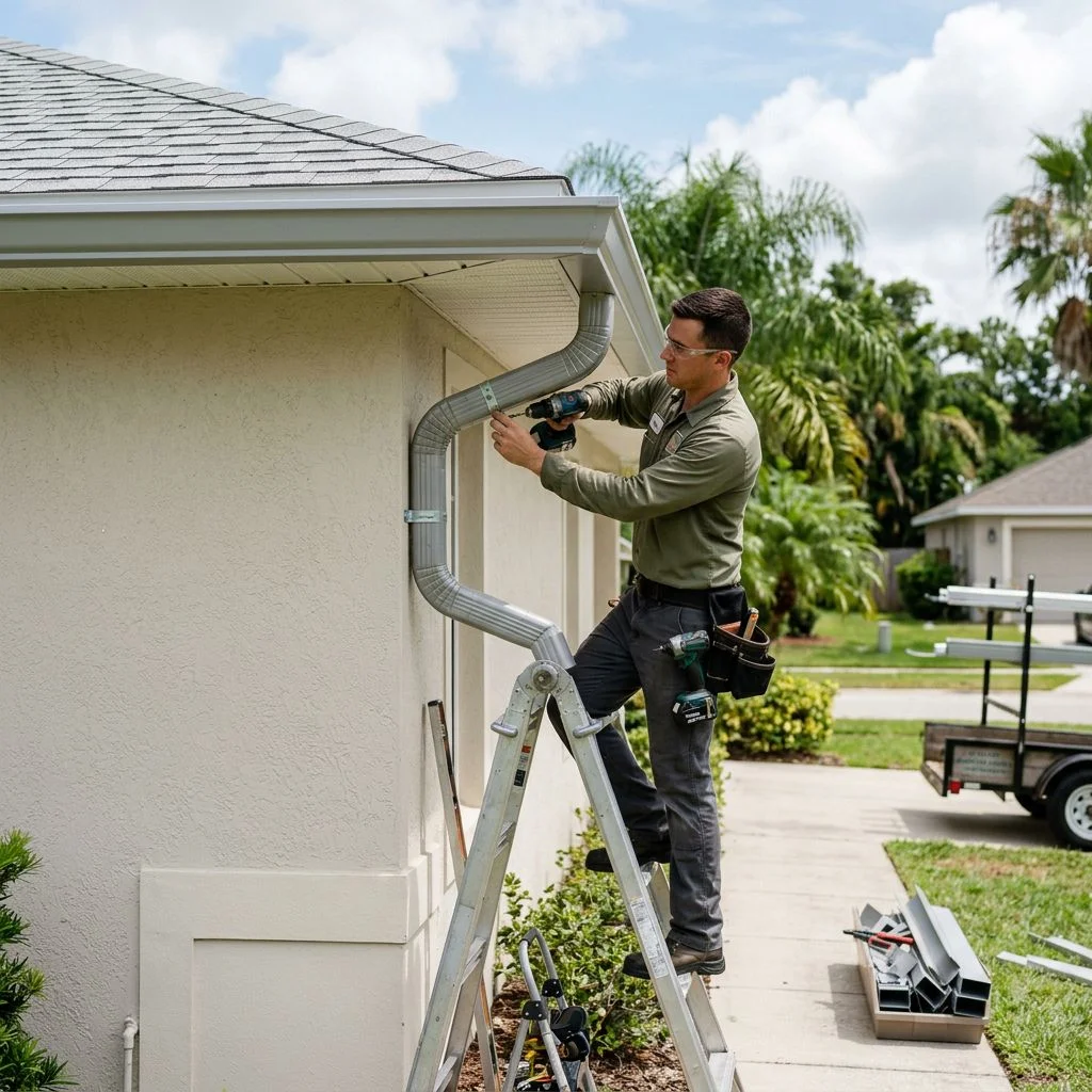 Downspout Installation in Jacksonville, FL
