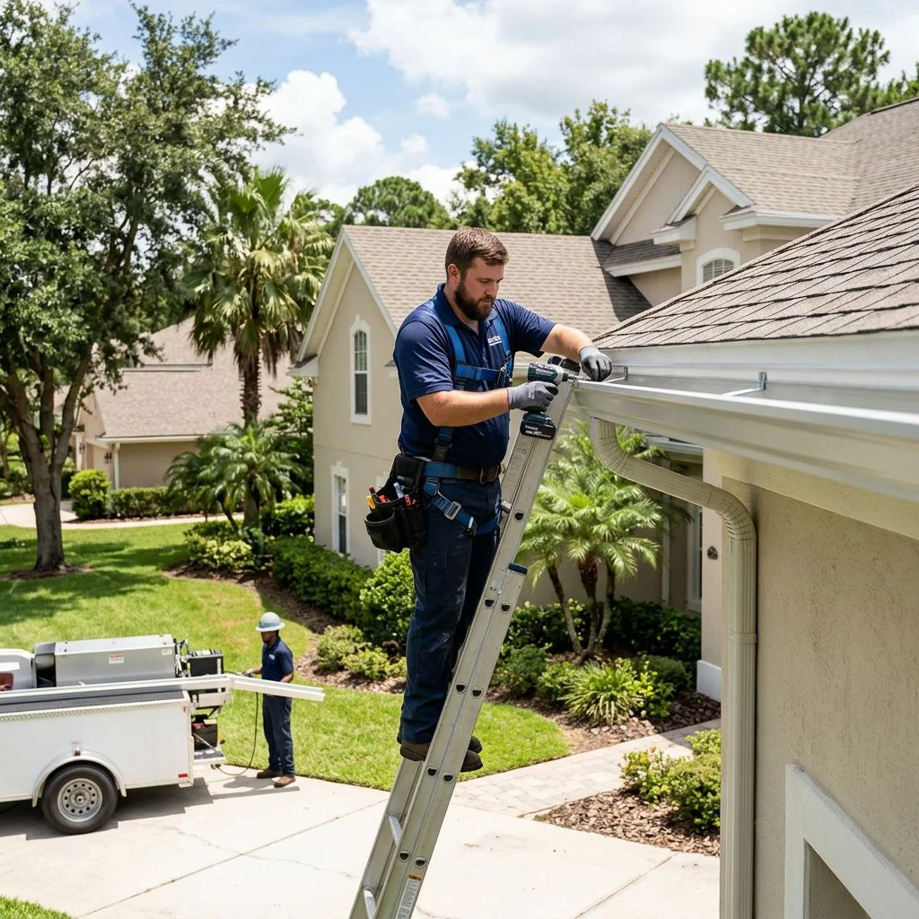 Seamless Gutters Installation in Jacksonville, FL